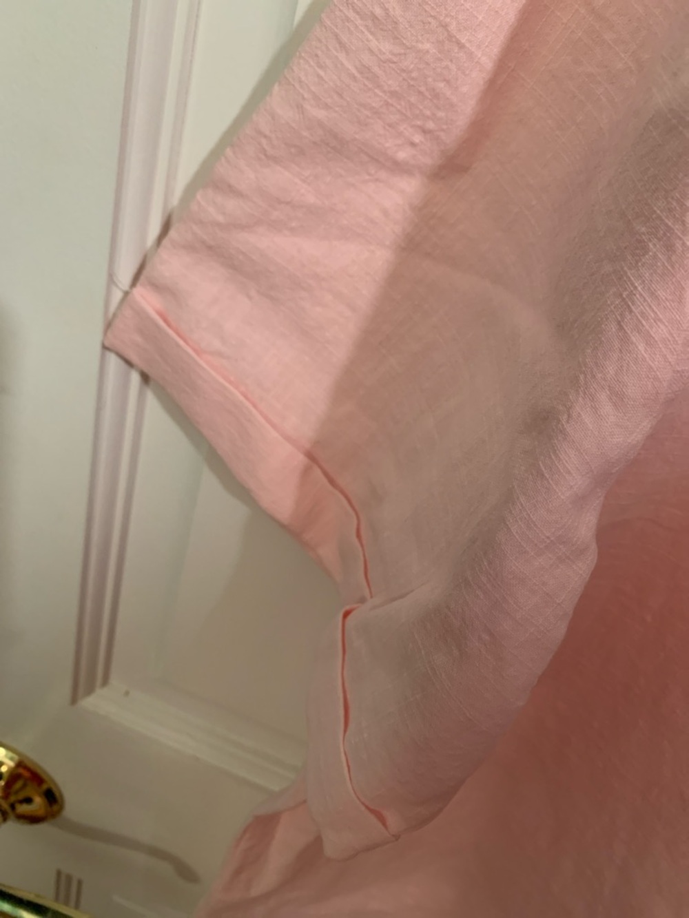 Hotouch Linen Soft Pink Button-Up Shirt Women’s XL - Picture 6 of 9